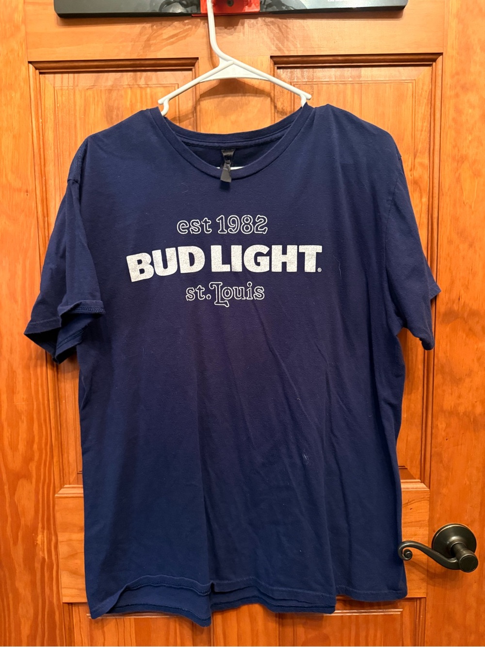 Hanes Navy Blue Bud Light St. Louis Graphic Tee